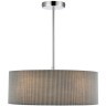 8111/5 MODERNI LN25 хром/серый, металл/текстиль Люстра подвесная E14 5*40W 220V ZIGRISA