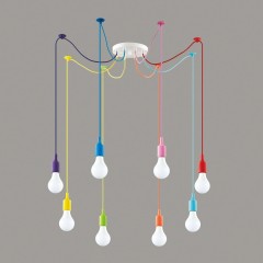 Разноцветный Светильник подвесной &quot;паук&quot; E27 8*60W 220V Lumion LOTTE 3719/8