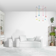 Разноцветный Светильник подвесной &quot;паук&quot; E27 8*60W 220V Lumion LOTTE 3719/8