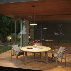 359290 STREET NT24 000 черный Светильник ландшафтный подвесной, длина провода 1.5м IP54 LED 32W 220-240V 4000K 4090Лм VIRTUO