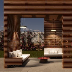 359290 STREET NT24 000 черный Светильник ландшафтный подвесной, длина провода 1.5м IP54 LED 32W 220-240V 4000K 4090Лм VIRTUO