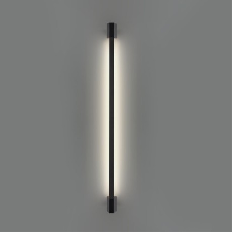 359890 Черный уличный настенный светодиодный линейный светильник 90см (с пов. плафоном) IP54 9Вт 4000К 380Лм CRI80 Novotech VESPERA