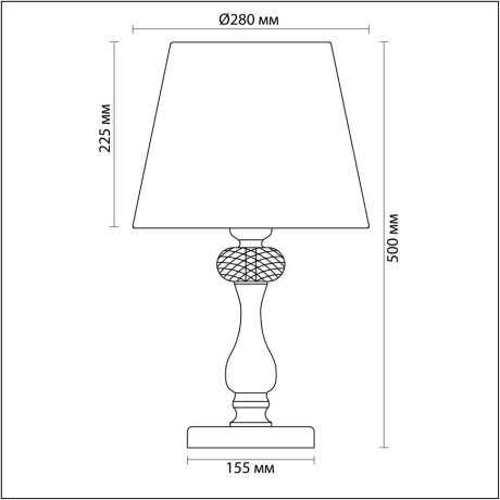 Декоративная настольная лампа Odeon Light 3393/1T GAELLORI под лампу 1xE14 40W