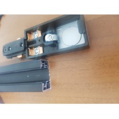 Шинопровод трехжильный 2м однофазный с вводом питания и заглушкой Novotech 135003