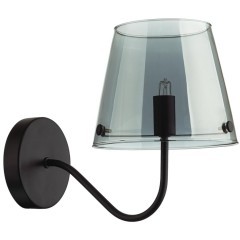 6570/1W MODERNI LN24 черный/дымчатый/металл/стекло Бра G9 1*20W 220V SMOKY