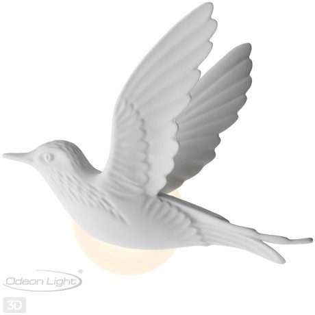 Настенный гипсовый светильник Odeon Light LED 3W 122Лм 3000K COLOMBELLA 4341/3WLA