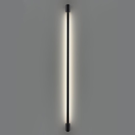 359891 Черный уличный настенный светодиодный линейный светильник 120см (с пов. плафоном) IP54 12Вт 4000К 580Лм CRI80 Novotech VESPERA