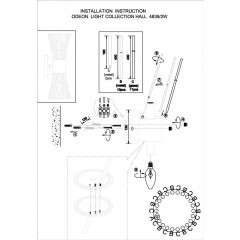 Бра Odeon Light 4839/2W ORTA под лампы 2xE14 2*40W