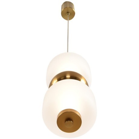 8324/20L Подвесной светодиодный светильник с белым матовым плафоном и бронзовым металлом 10Вт 382Лм 4000K 220V Lumion TAISHA