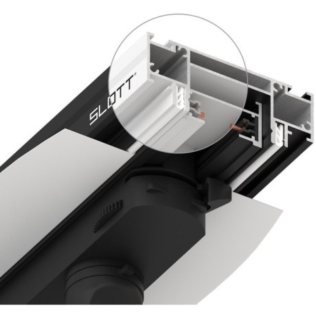 Интрудер 2м (профиль) для встраивания однофазного шинопровода в демпферный натяжной потолок SLOTT INTRUDER (KRAAB SYSTEMS) 135192