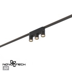 359477 Трековый ременный светодиодный SMART светильник c доп. механическим перекл. цветности Novotech EASY CRI90+ 3000-6000К 255Лм 38° 6W TUYA, Алиса, Wi-Fi