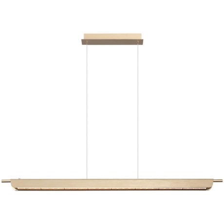 7018/40LA HIGHTECH Подвесной светильник c сенсорн. включением цв. тем-ры 2700-4000-5500K металл/акрил под латунь брашинг IP20 40W CRI 90 220V PUNTO