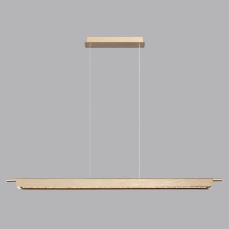 7018/40LA HIGHTECH Подвесной светильник c сенсорн. включением цв. тем-ры 2700-4000-5500K металл/акрил под латунь брашинг IP20 40W CRI 90 220V PUNTO