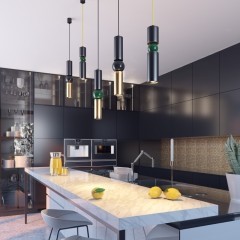 Подвесной светильник цилиндр Odeon Light 4072/5L SAKRA под лампу 1xGU10 1*5W