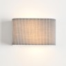 8328/2W Настенный светильник, бра, с серым текстильным плафоном шириной 20см, под сменные лампы E14 2x40W 220V Lumion GOFERA