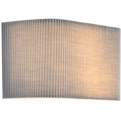 8328/2W Настенный светильник, бра, с серым текстильным плафоном шириной 20см, под сменные лампы E14 2x40W 220V Lumion GOFERA