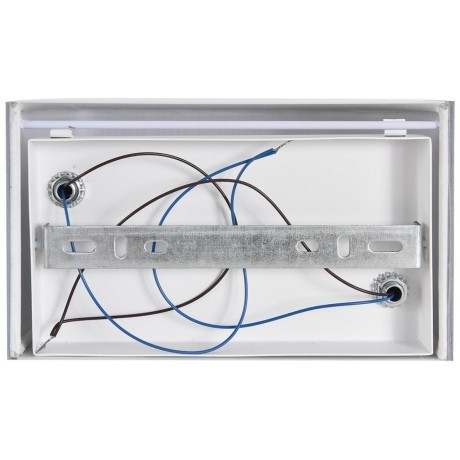 8328/2W Настенный светильник, бра, с серым текстильным плафоном шириной 20см, под сменные лампы E14 2x40W 220V Lumion GOFERA