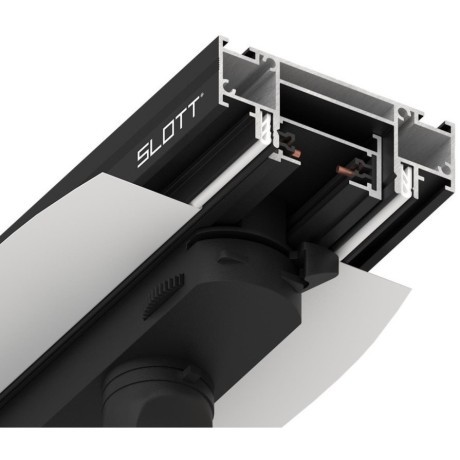 Интрудер 2м (профиль) для встраивания однофазного шинопровода в демпферный натяжной потолок SLOTT INTRUDER (KRAAB SYSTEMS) 135191