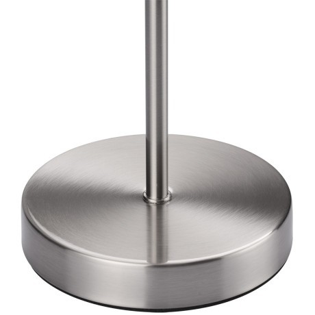 8250/1T MODERNI LN25 000  никель/бежевый, металл/текстиль Настольная лампа Е27 60W 220V NIKKI