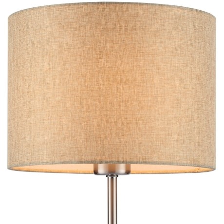 8250/1T MODERNI LN25 000  никель/бежевый, металл/текстиль Настольная лампа Е27 60W 220V NIKKI