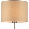 8250/1T MODERNI LN25 000  никель/бежевый, металл/текстиль Настольная лампа Е27 60W 220V NIKKI
