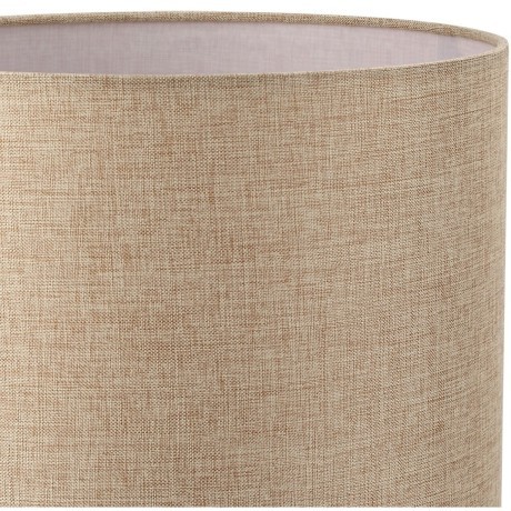 8250/1T MODERNI LN25 000  никель/бежевый, металл/текстиль Настольная лампа Е27 60W 220V NIKKI