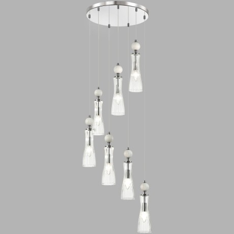 8268/7A Люстра каскадная Е14 280W 220V Lumion EMILY