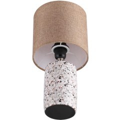 8141/1T MODERNI LN25 бежевый/коричневый, керамика/текстиль Настольная лампа Е27 1*60W 220V TERAZIO