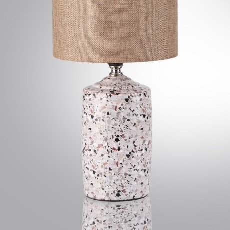 8141/1T MODERNI LN25 бежевый/коричневый, керамика/текстиль Настольная лампа Е27 1*60W 220V TERAZIO