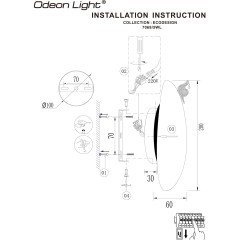 Настенный светильник CRI90 IP20 LED 6W 240Лм 3000K VALLEY 7068/5WL