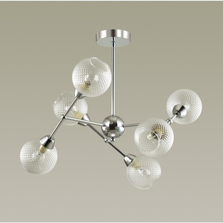  Люстра на штанге E14 6*40W 220V EVERLY 4438/6C