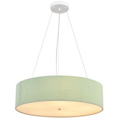 8326/5 Светильник с 2 креплениям, потолочный или подвесной, тканевый плафон 50см зеленого цвета E27 5x60W 220V Lumion GOFERA