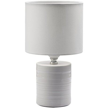 8144/1T MODERNI LN25 белый, керамика/текстиль Настольная лампа Е27 1*60W 220V TUALA
