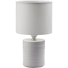 8144/1T MODERNI LN25 белый, керамика/текстиль Настольная лампа Е27 1*60W 220V TUALA