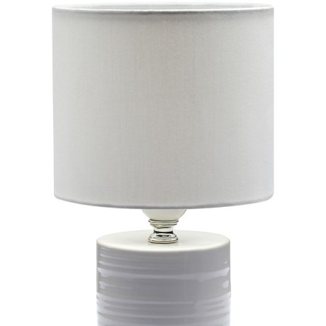 8144/1T MODERNI LN25 белый, керамика/текстиль Настольная лампа Е27 1*60W 220V TUALA