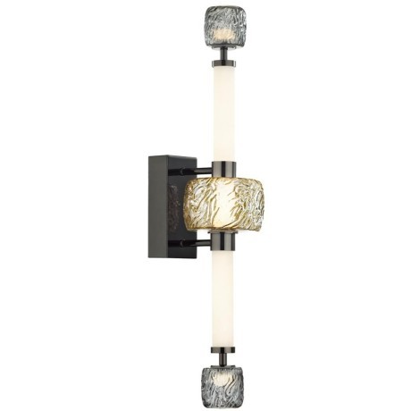 5427/28WL L-VISION ODL_EX24 21 черный хром/белый/дымчатый/коньячный/металл/стекло/акрил Бра LED 28W 3000K KLIFF