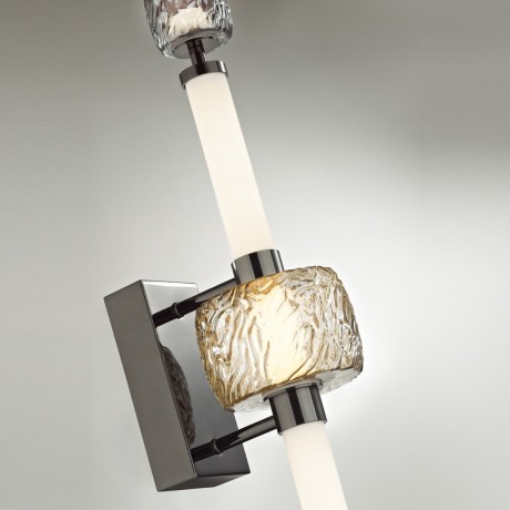 5427/28WL L-VISION ODL_EX24 21 черный хром/белый/дымчатый/коньячный/металл/стекло/акрил Бра LED 28W 3000K KLIFF