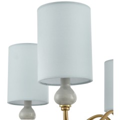 6590/5 CLASSI LN24 латунь/мятный зеленый, металл, керамика/текстиль Люстра подвесная E14 5*40W 220V ANRI