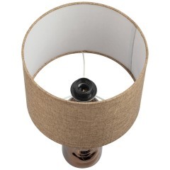 8149/1T MODERNI LN25 бронза/бежевый, керамика/текстиль Настольная лампа Е27 1*60W 220V AKIVI