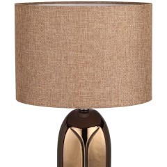 8149/1T MODERNI LN25 бронза/бежевый, керамика/текстиль Настольная лампа Е27 1*60W 220V AKIVI
