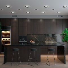 Светильник встраиваемый светодиодный (три сценария работы) LED 4000К 6W+3W 630Лм SPAN 359013 