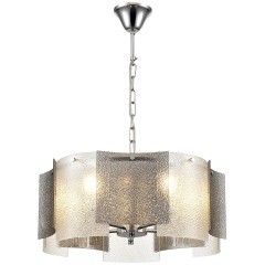 6594/5 MODERNI LN24 хром/тонированное стекло, металл/стекло Люстра подвесная E14 5*40W 220V DANDY