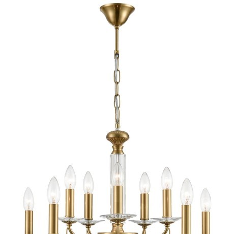 8033/10 CLASSI LN24 медь, металл/стекло Люстра подвесная Е14 10*40W 220V INCANTO