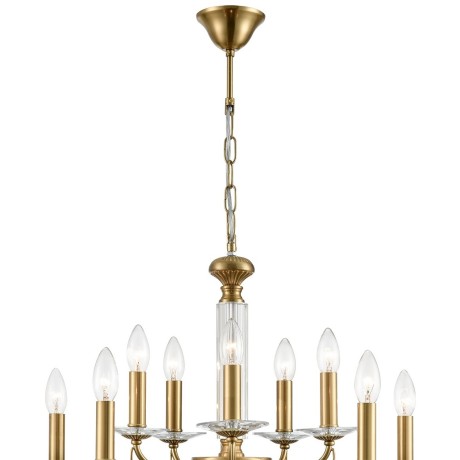 8033/10 CLASSI LN24 медь, металл/стекло Люстра подвесная Е14 10*40W 220V INCANTO