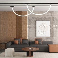 Адаптер/держатель для однофазного трехжильного шинопровода без токопровода для арт. 359128-359133 RAMO 359135