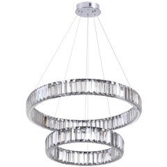 Люстра подвесная кольцевая хрустальная Odeon Light LED 60W 4000K 7140Лм VEKIA 4930/60L