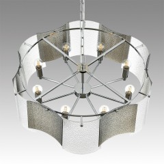 6594/8 MODERNI LN24 хром/тонированное стекло, металл/стекло Люстра подвесная E14 8*40W 220V DANDY