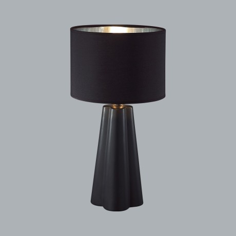 8124/1T COMFI LN25 черный, керамика/текстиль Настольная лампа E27 1*60W 220V HINAMI