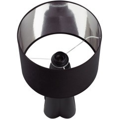 8124/1T COMFI LN25 черный, керамика/текстиль Настольная лампа E27 1*60W 220V HINAMI