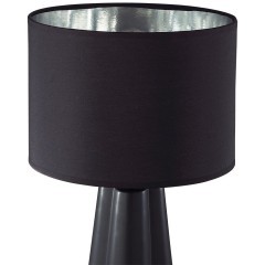 8124/1T COMFI LN25 черный, керамика/текстиль Настольная лампа E27 1*60W 220V HINAMI